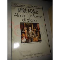 Aforismi in forma di diario  KRAUS Karl  100 pagine 1000 lire Newton Vintage