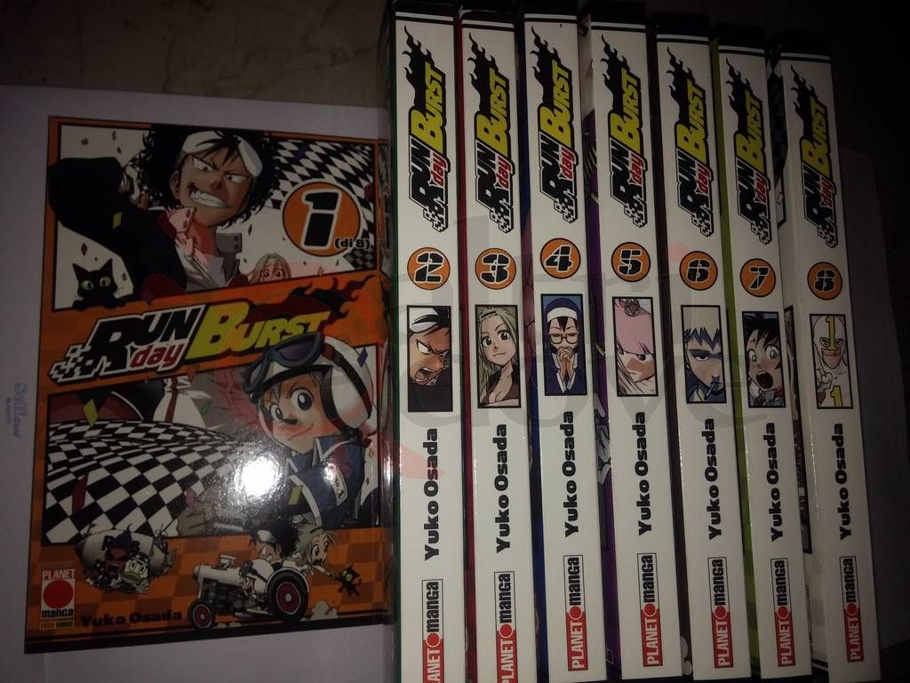 Run Day Burst Mini Di 8 Da 1 A 8 Osada Yuko Panini Comics Giapponesi Altridove Online